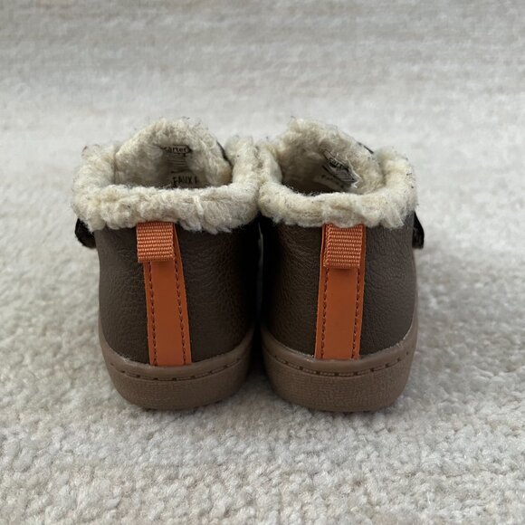 Carter’s Chatham Toddler Boys Brown Faux Shearling Fashion Boots Shoes 5 - Picture 5 of 8